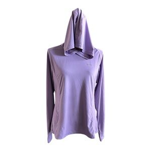 Women's Purple Long Sleeve Top hoodie TSLA large uv ray protection guard